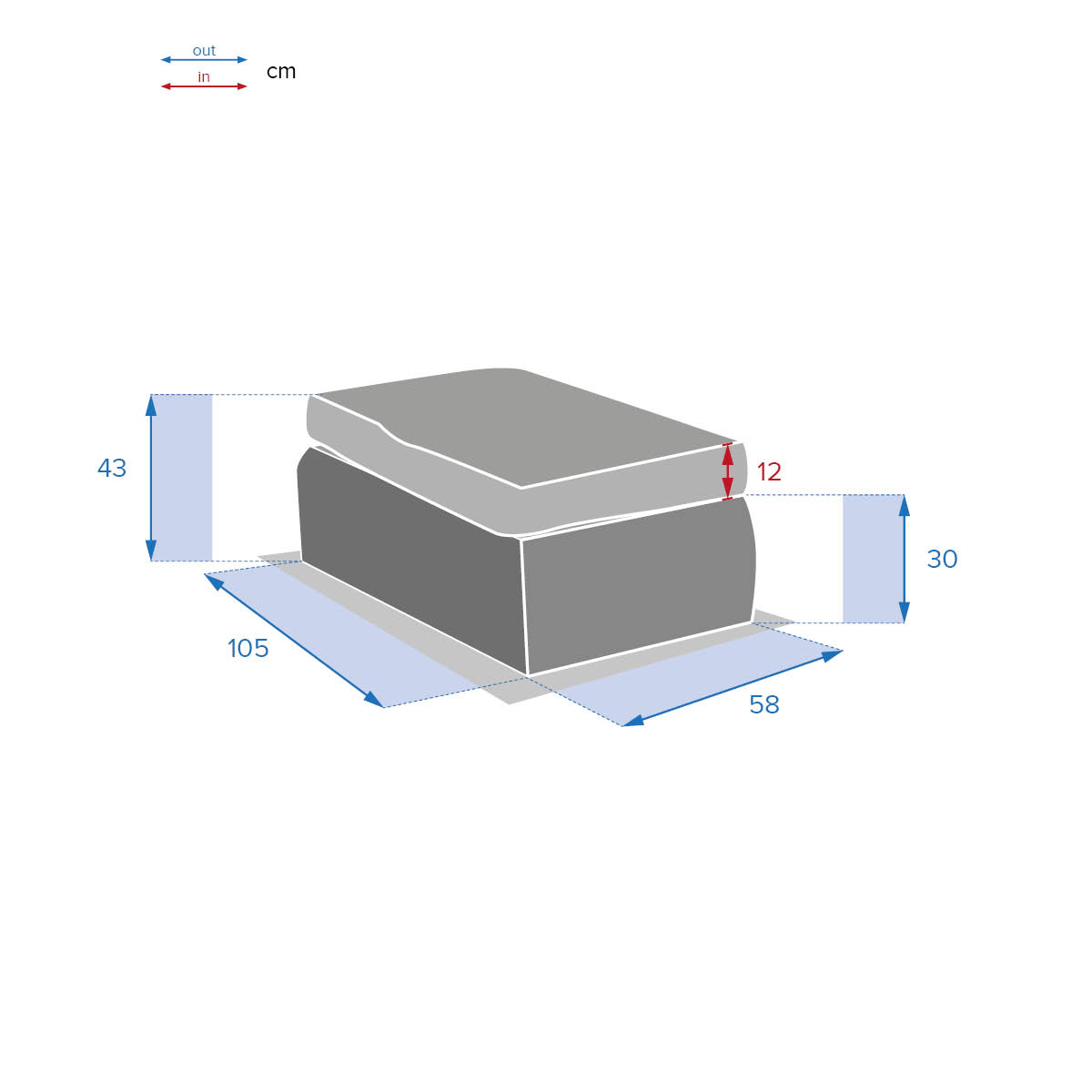 Hesperide Pouf De Jardin MOORÉA Savana