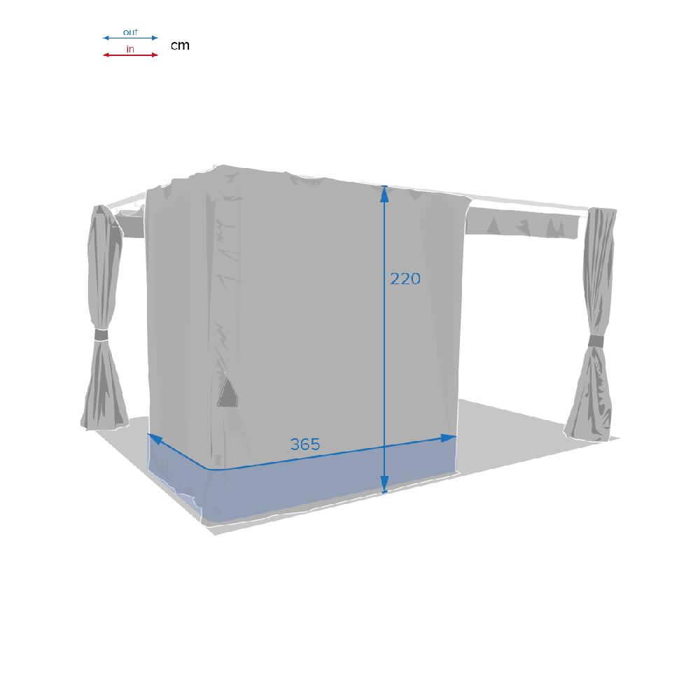 Hesperide Rideaux Pour Tonnelle PALMEIRA Ardoise