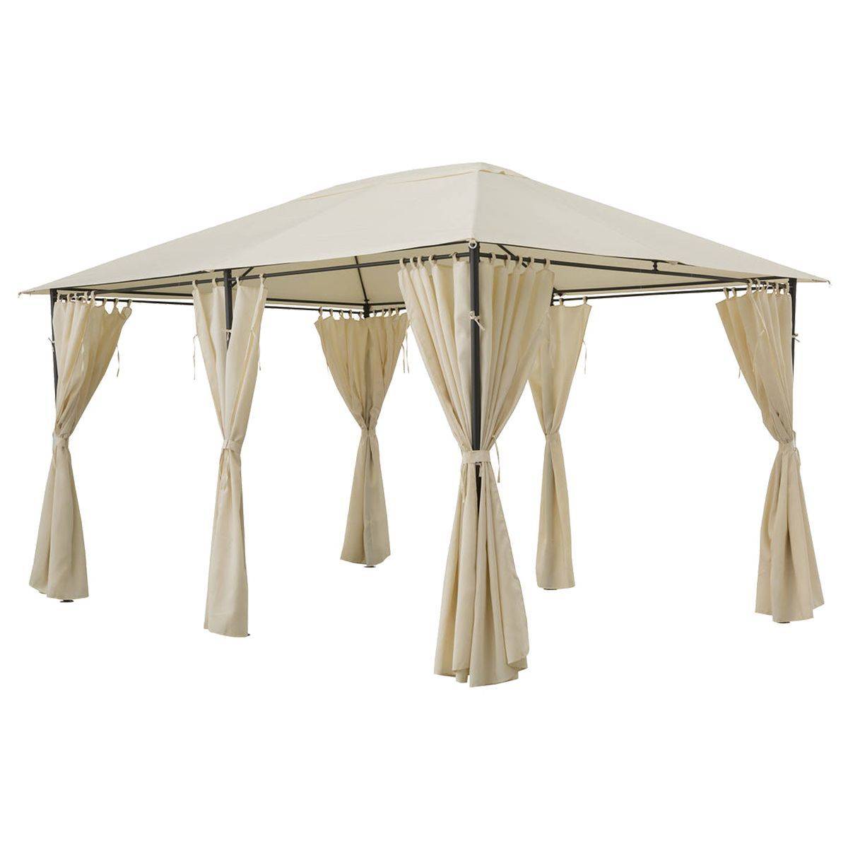 hesperide Rideaux pour tonnelle SANTORINI Écru