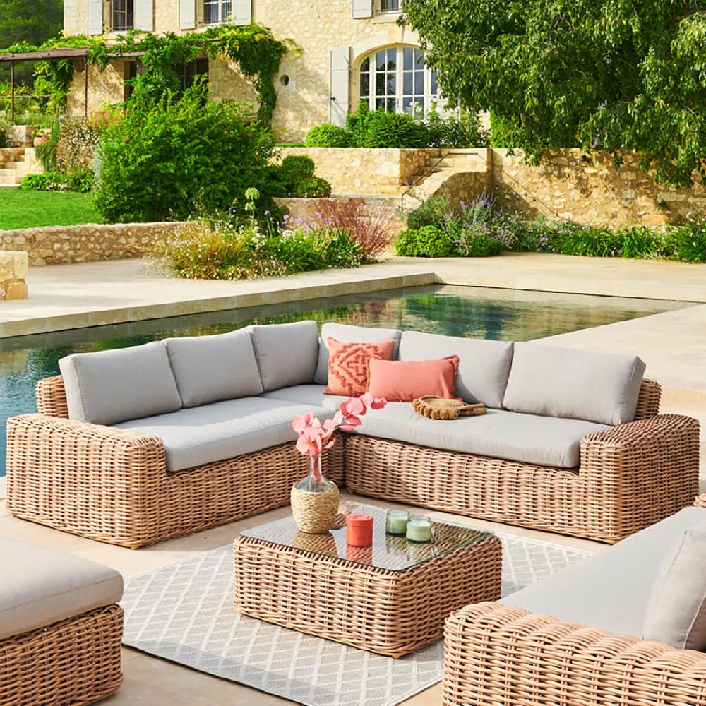 hesperide Salon d'angle de jardin SAVINIA Tahini