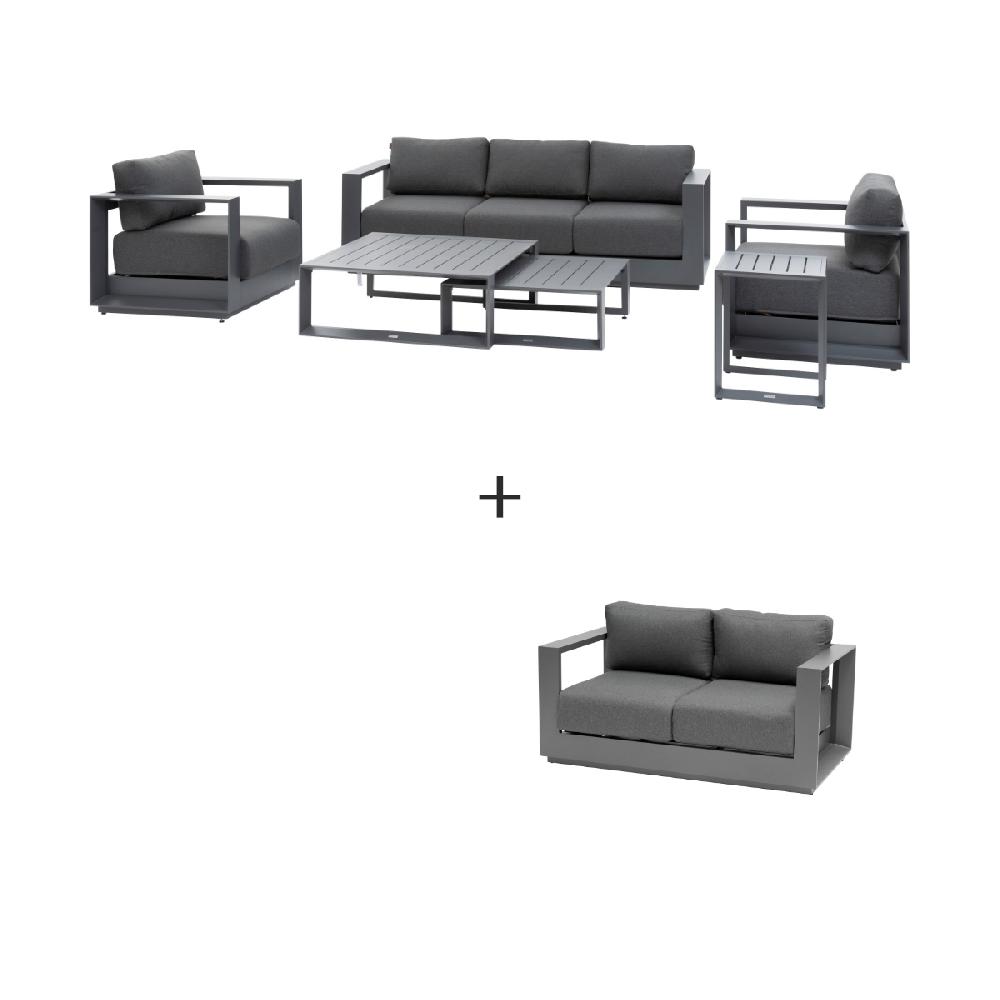 Hesperide Salon De Jardin ALLURE Graphite