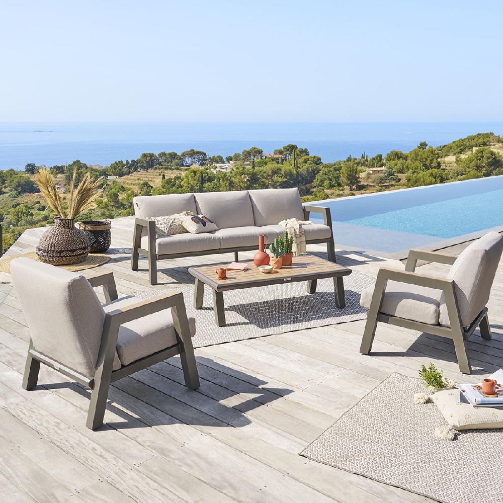 hesperide Salon de jardin AXIOME Beige & Praline