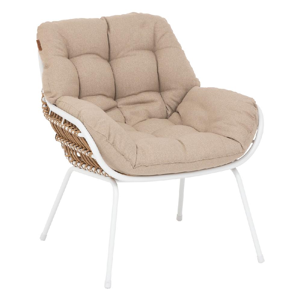Hesperide Salon De Jardin Duo PAOPAO Beige & Blanc