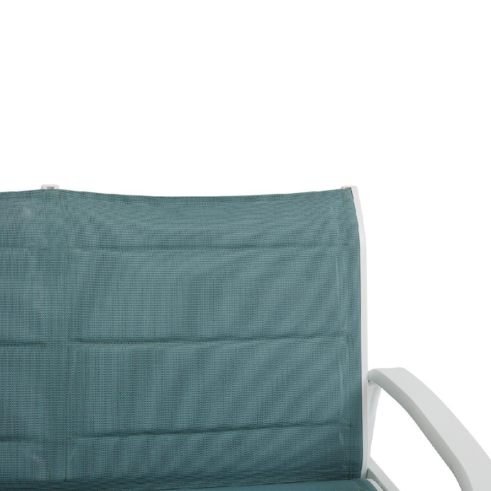 Hesperide Salon De Jardin ELYN Vert Jade & Blanc