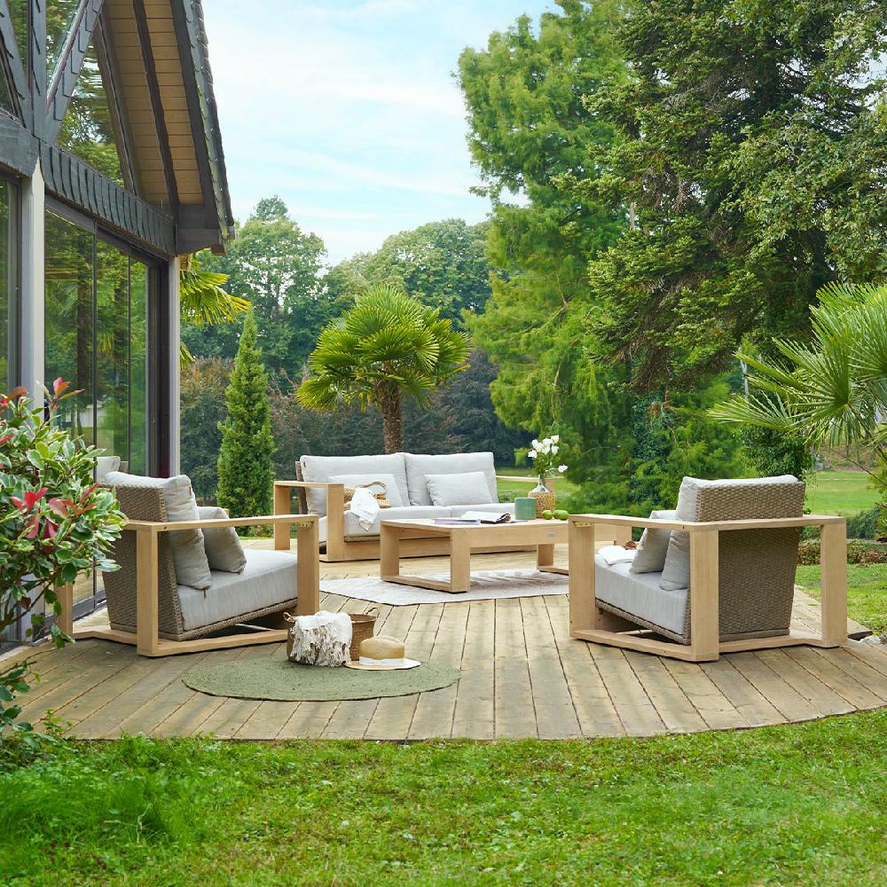 Hesperide Salon De Jardin LOEVO Eucalyptus