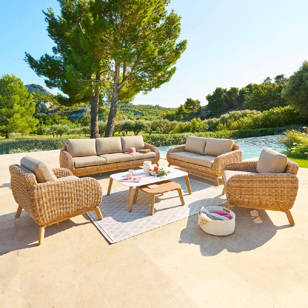 hesperide Salon de jardin MANISSA Honey