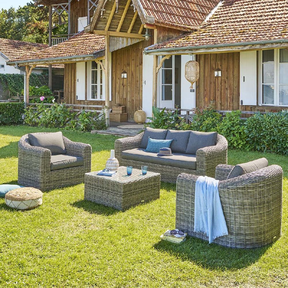 hesperide Salon de jardin MOORÉA Terre d'ombre