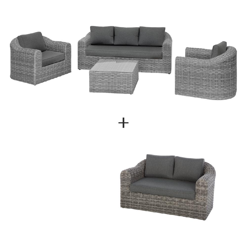 hesperide Salon de jardin MOORÉA Terre d'ombre