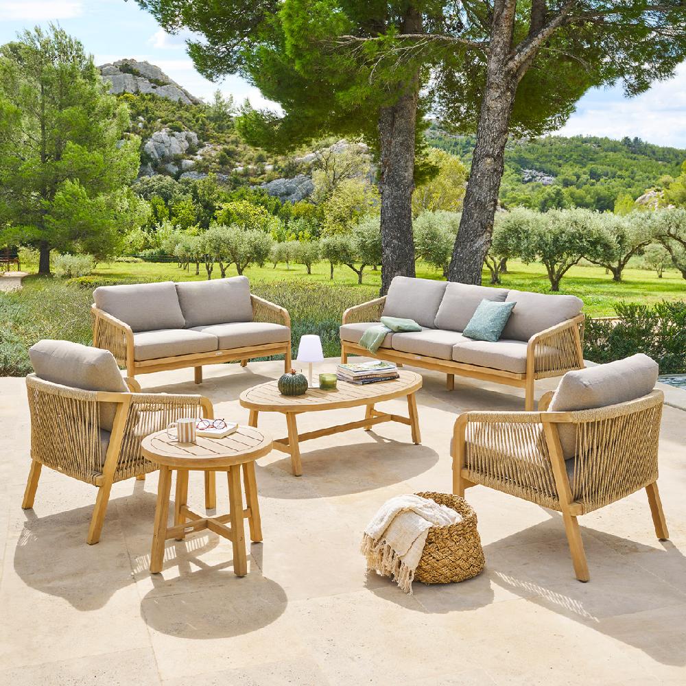 hesperide Salon de jardin PAPOUASIE Acacia