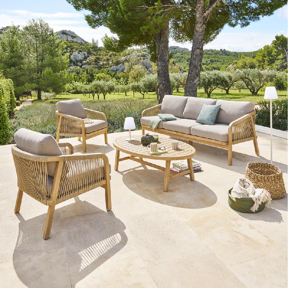 hesperide Salon de jardin PAPOUASIE Acacia