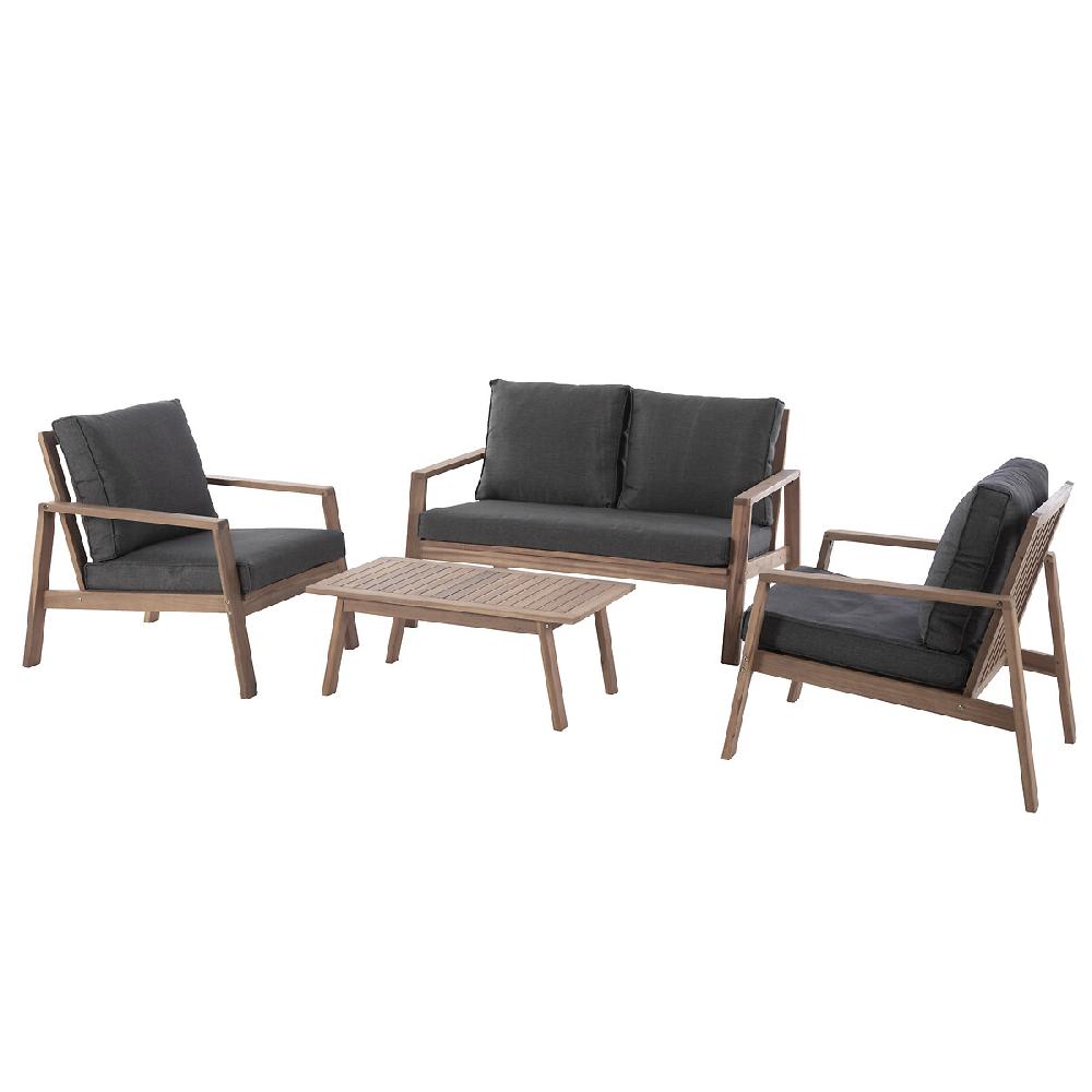 Hesperide Salon De Jardin TIWI Acacia & Carbone