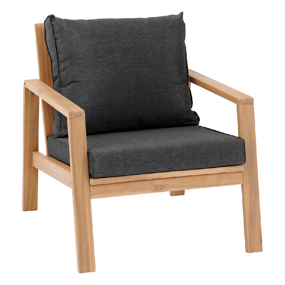 Hesperide Salon De Jardin TIWI Acacia & Carbone