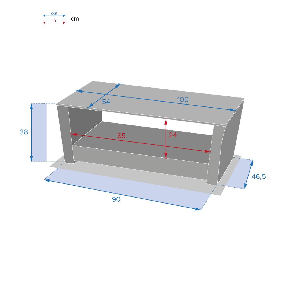 Hesperide Table Basse De Jardin POLYNÉSIA Havane