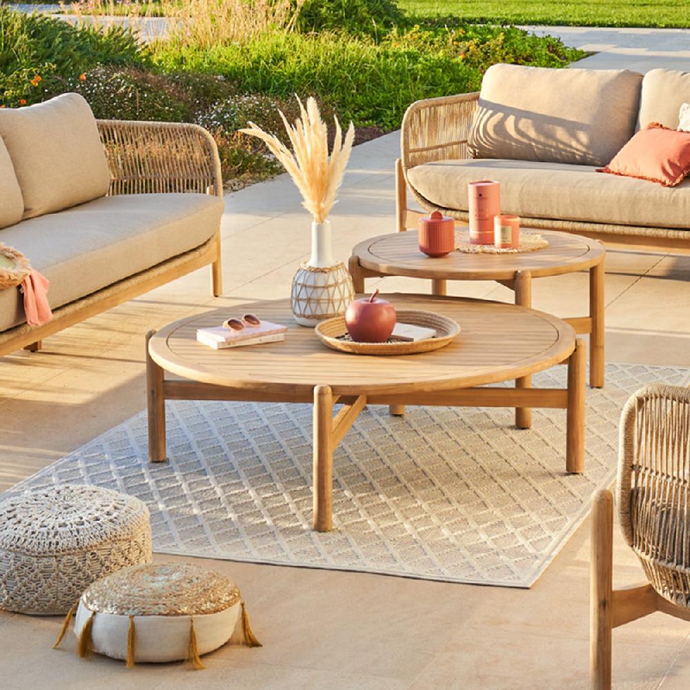 Hesperide Table Basse De Jardin Ronde DEONA Acacia