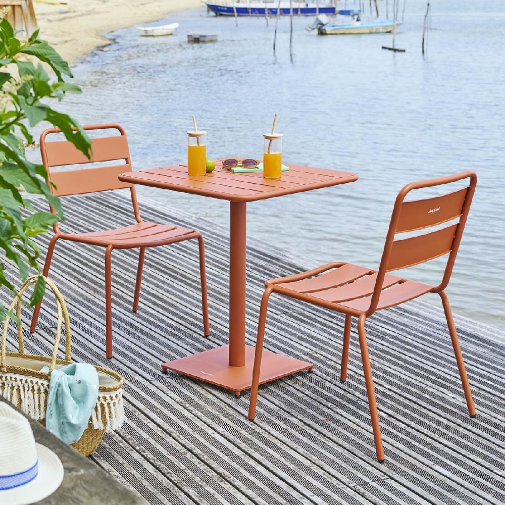 hesperide Table de jardin carrée PHUKET Ambre