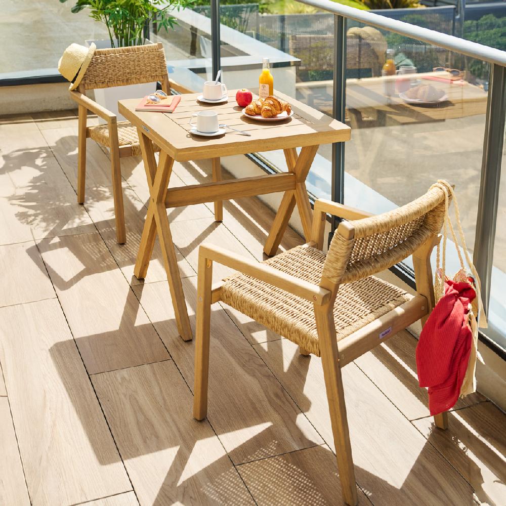 Hesperide Table De Jardin Carrée XENIA Acacia
