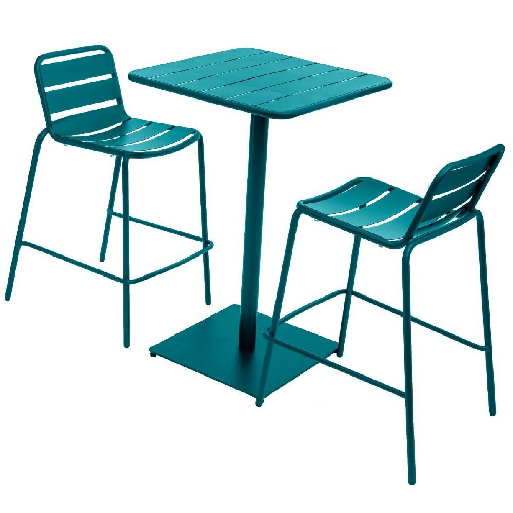 Hesperide Table Haute De Jardin PHUKET Bleu Canard