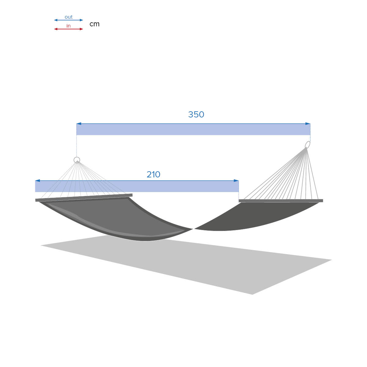 Hesperide Toile De Hamac ELOZIO Bleu