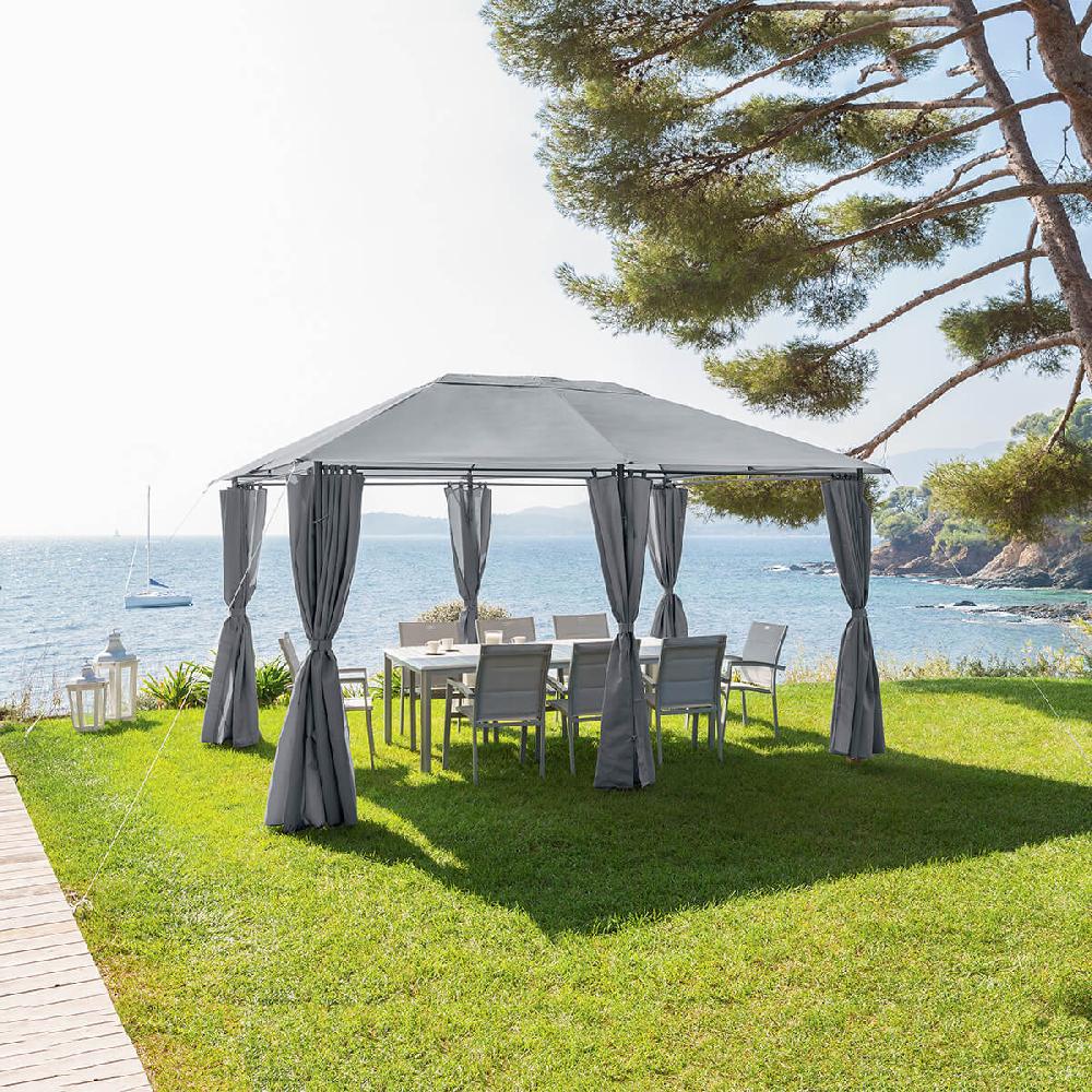 Hesperide Tonnelle Rectangulaire SANTORINI Ardoise