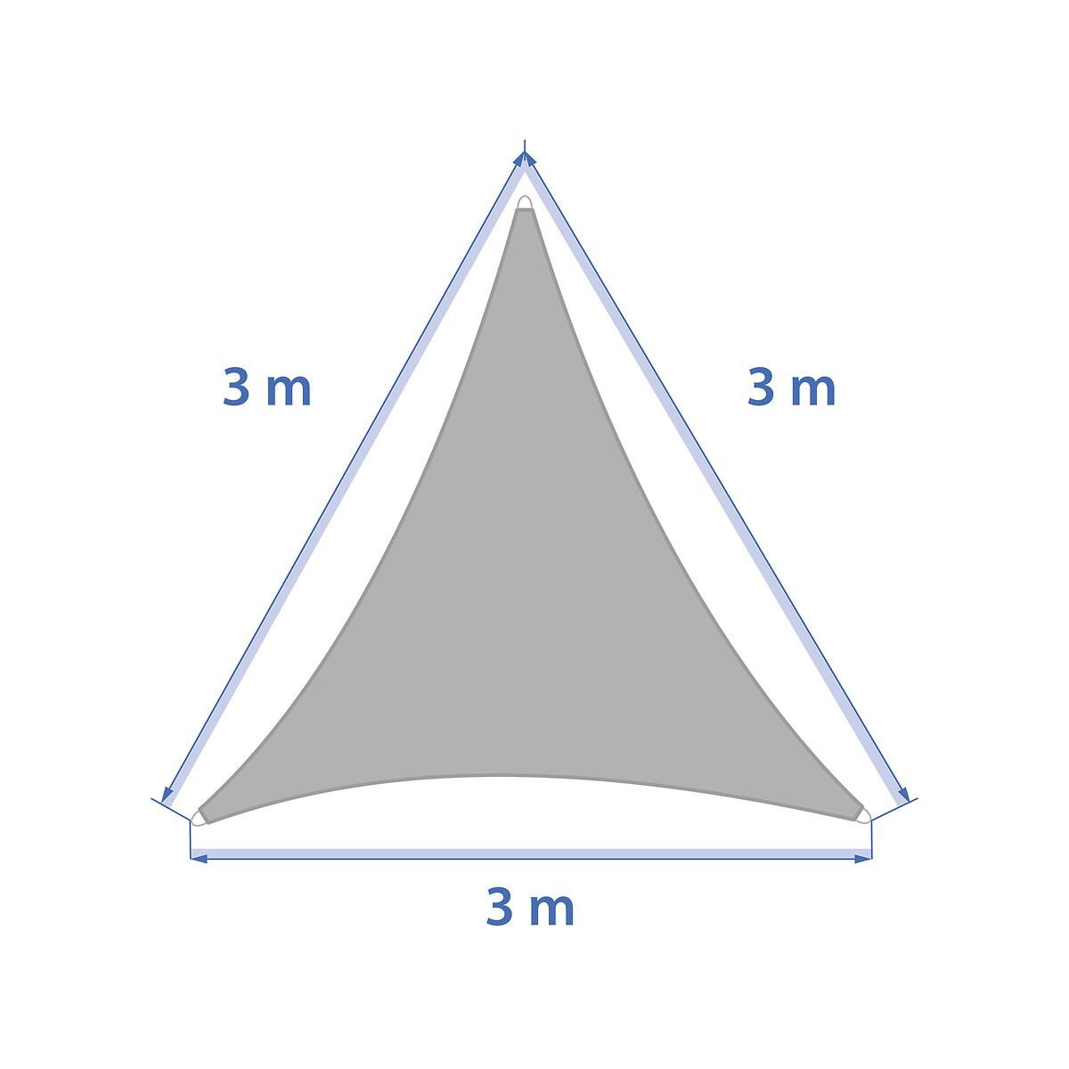 Hesperide Voile D'ombrage Triangulaire CURACAO Blé