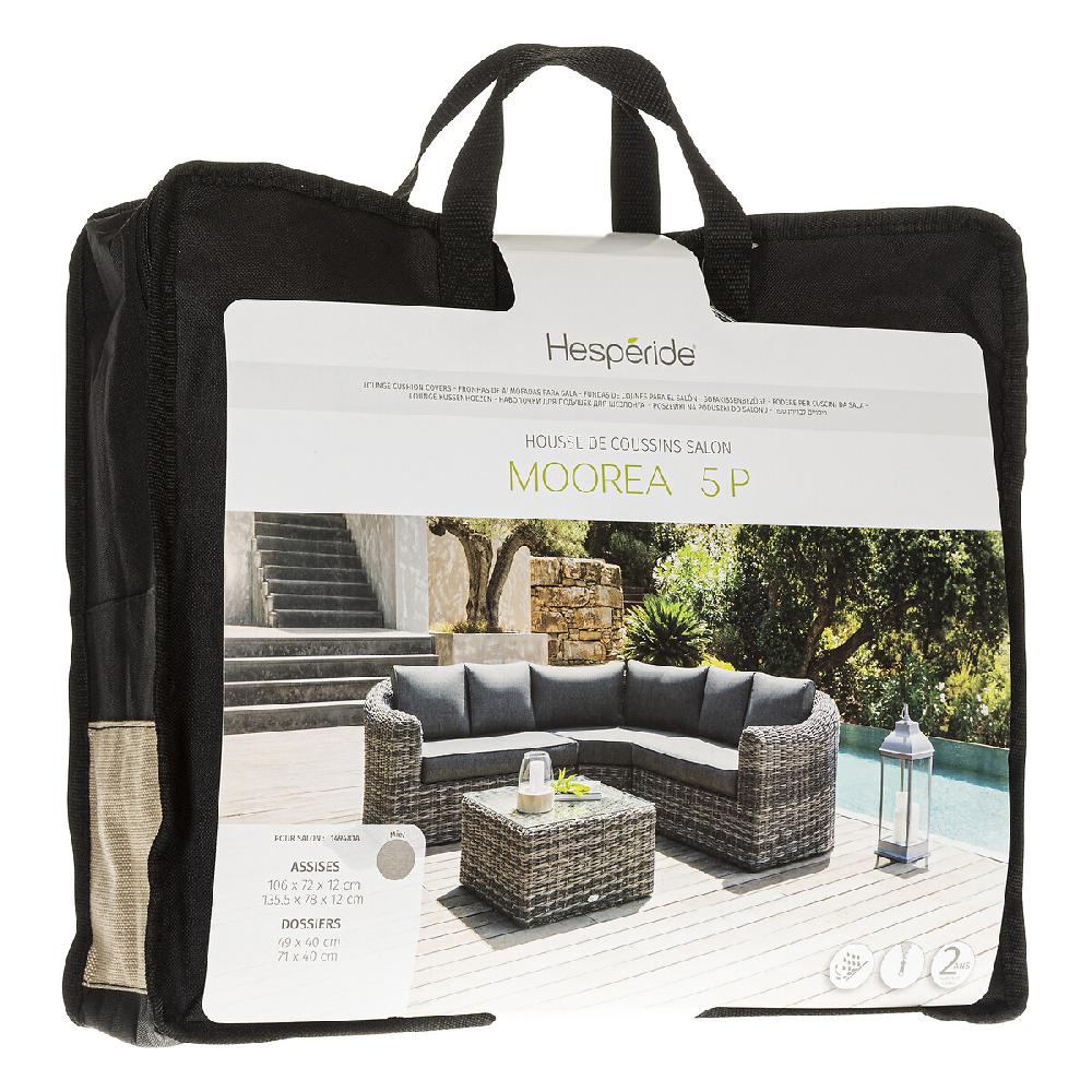 hesperide Housse de coussin pour salon MOORÉA 5 places Savana