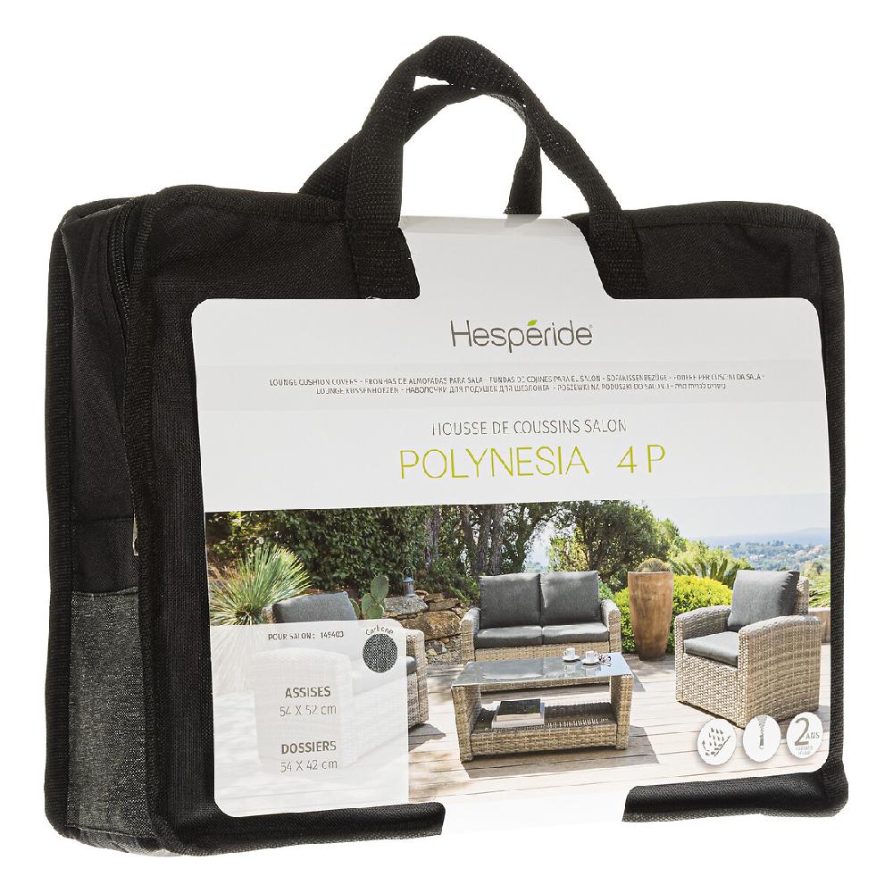 hesperide Housse de coussin pour salon POLYNÉSIA 4 places Havane