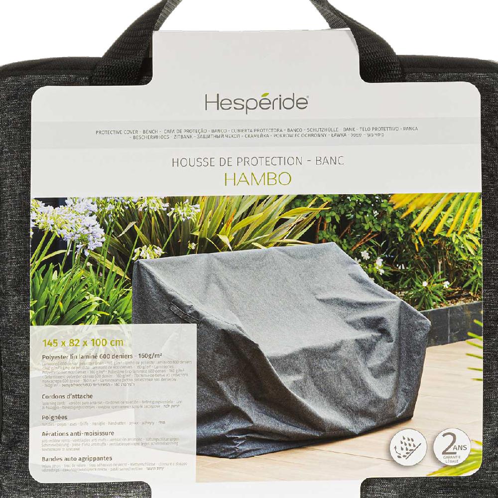 Hesperide Housse De Protection HAMBO Pour Banc Gris