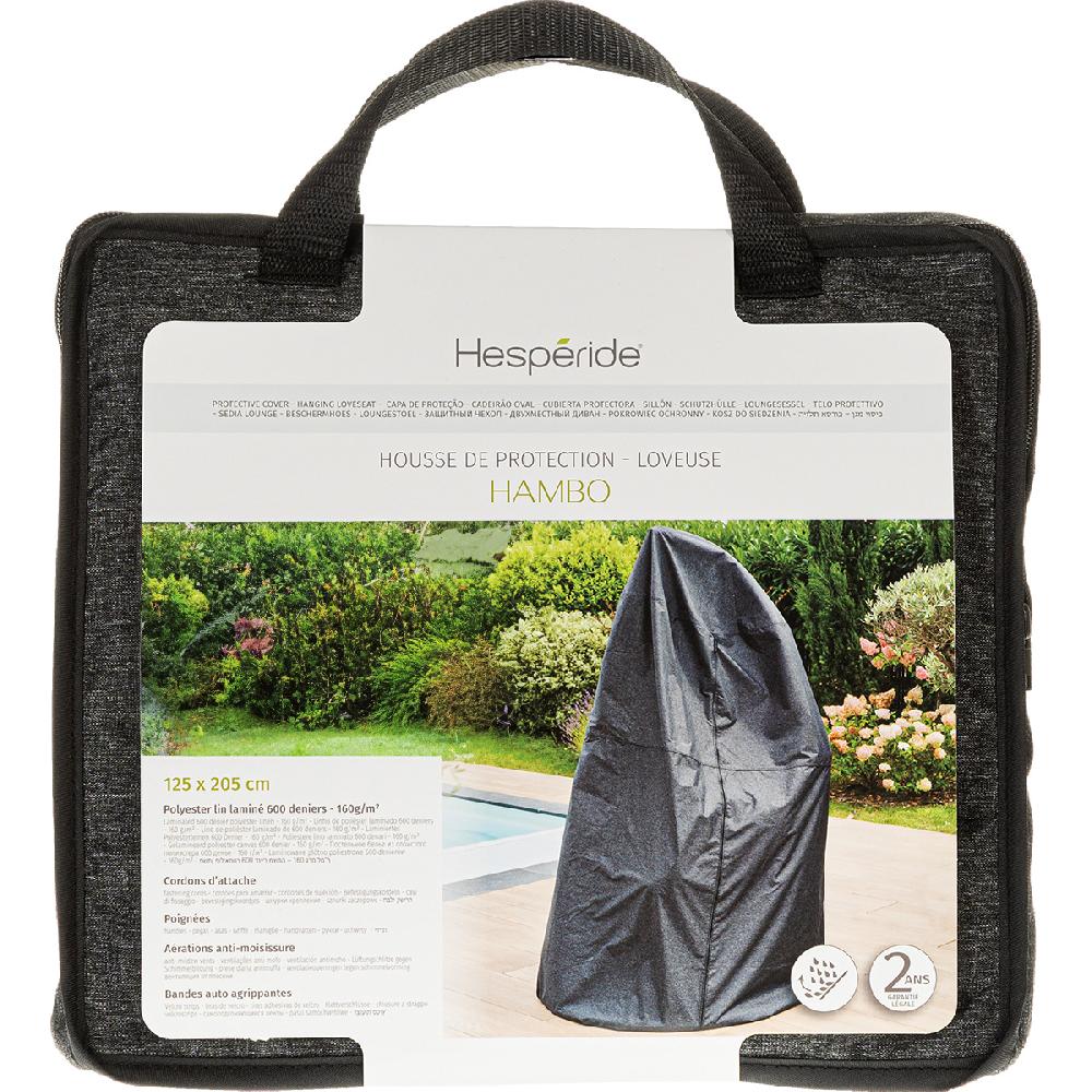 Hesperide Housse De Protection HAMBO Pour Fauteuil Oeuf Suspendu Gris