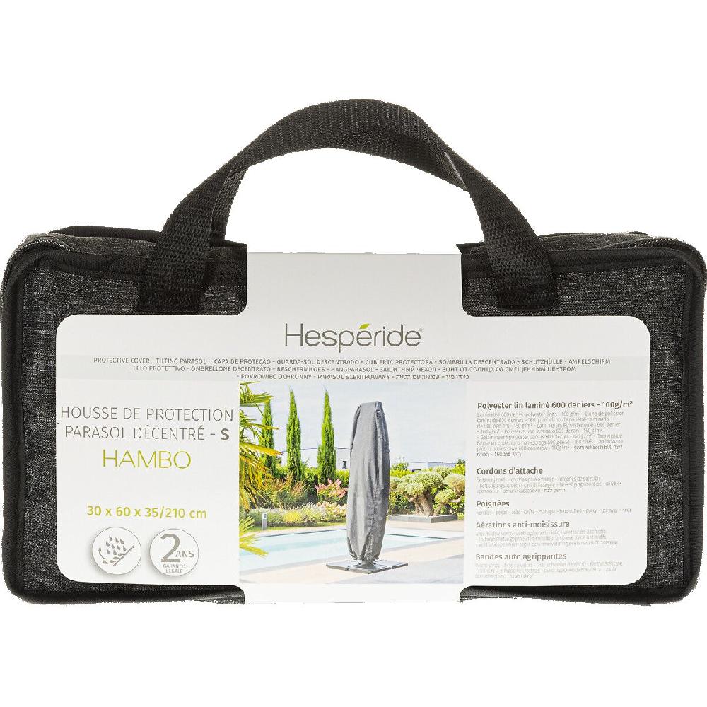 Hesperide Housse De Protection HAMBO Pour Parasol Déporté Gris S