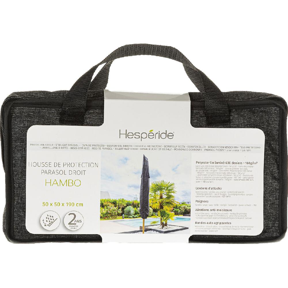 Hesperide Housse De Protection HAMBO Pour Parasol Droit Gris