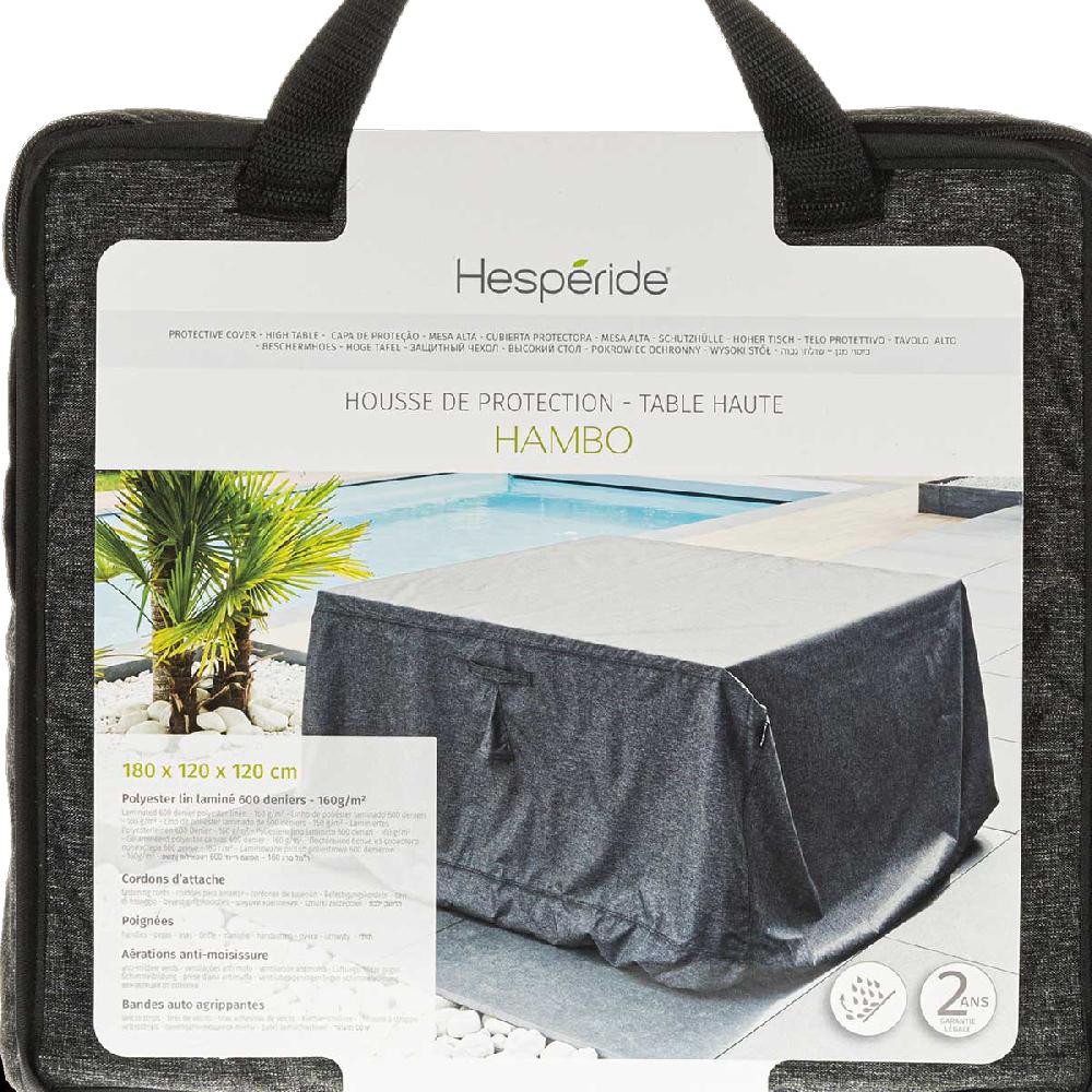 Hesperide Housse De Protection HAMBO Pour Table Haute Gris