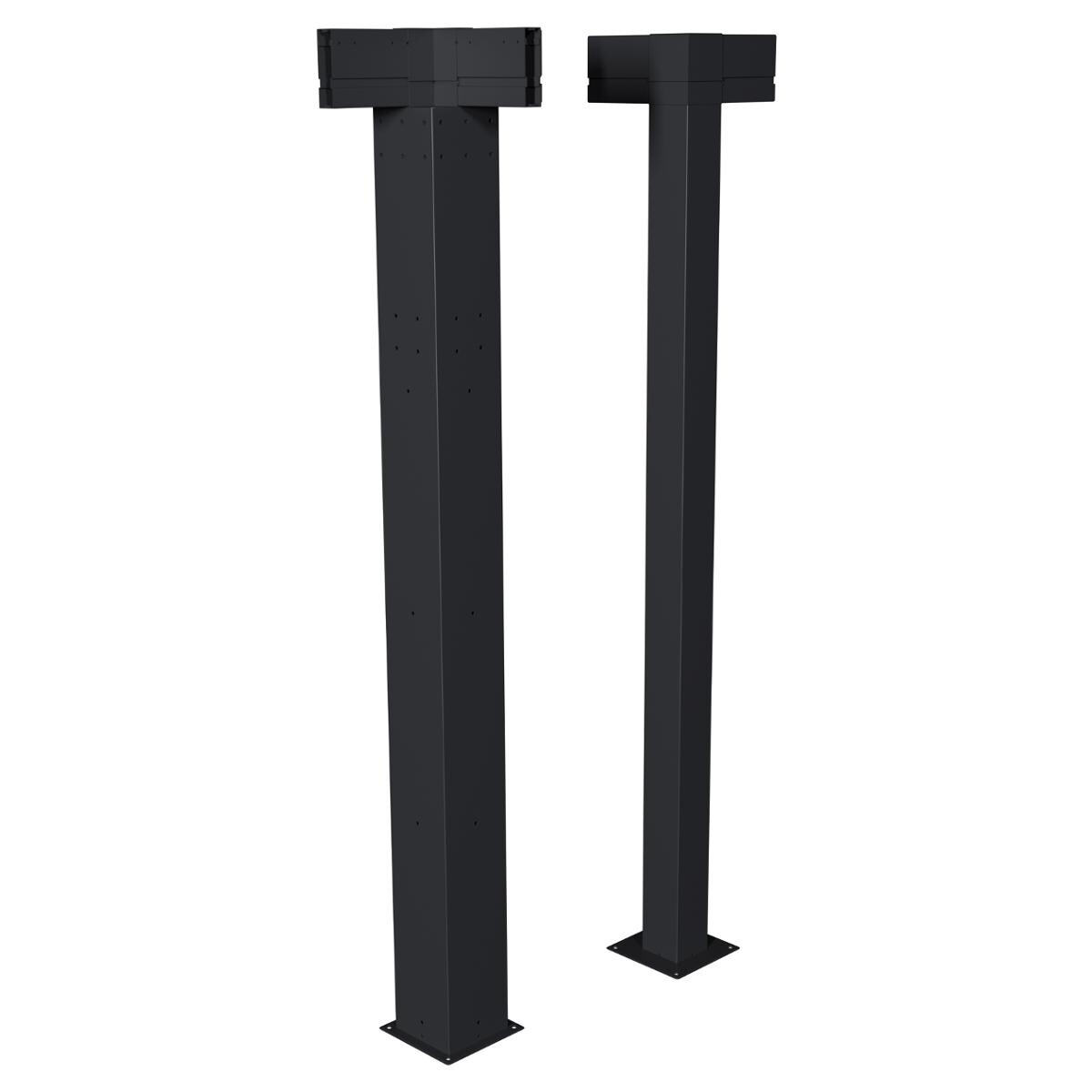 Hesperide Kit De 2 Poteaux D'angle Pour Pergola Bioclimatique MAJAÉ Graphite