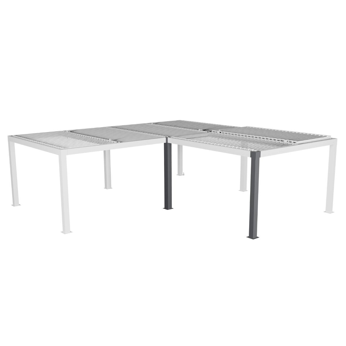 hesperide Kit de 2 poteaux d'angle pour pergola bioclimatique MAJAÉ Graphite