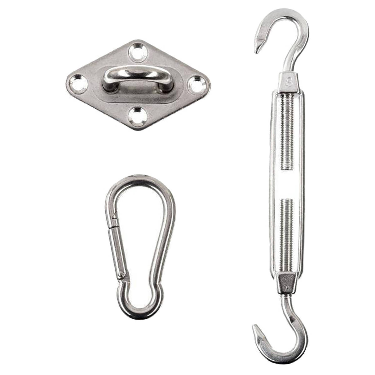 hesperide Kit de fixation pour voile d'ombrage Beige