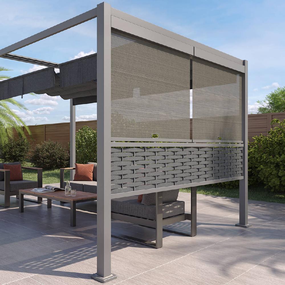 hesperide Kit de stores pour tonnelle ZALYA Graphite