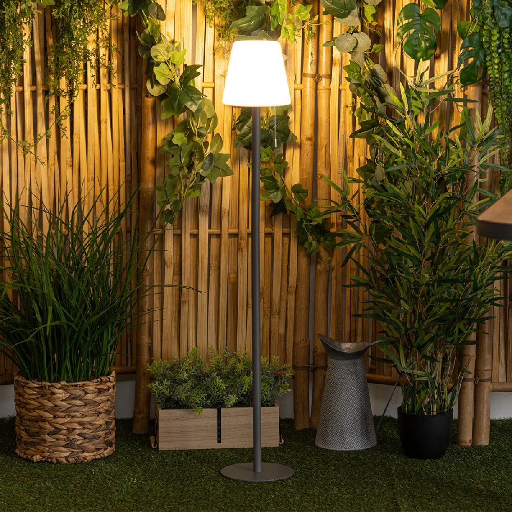 Hesperide Lampadaire D'extérieur ZACK Rechargeable USB Graphite