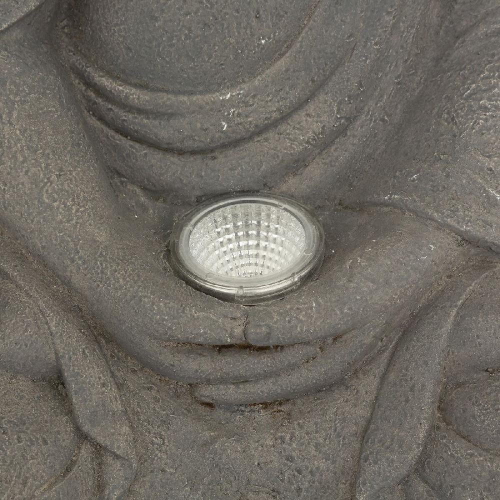 Hesperide Lampe D'extérieur Bouddha Solaire Ardoise