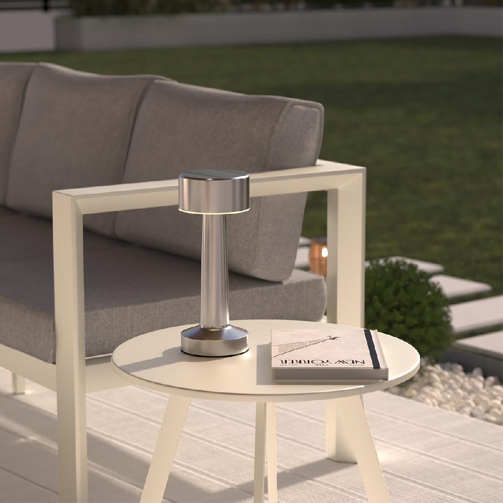 Hesperide Lampe D'extérieur HALTO Rechargeable USB Argenté