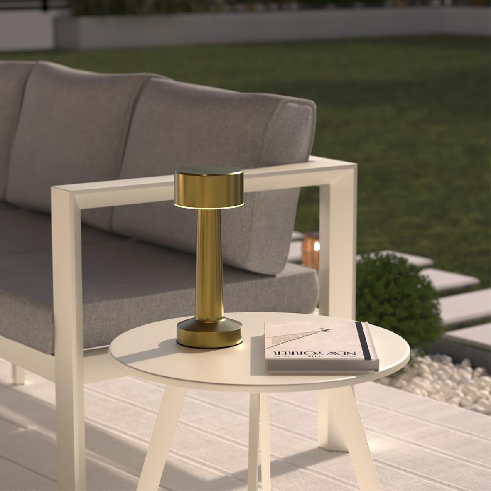 hesperide Lampe d'extérieur HALTO rechargeable USB Doré