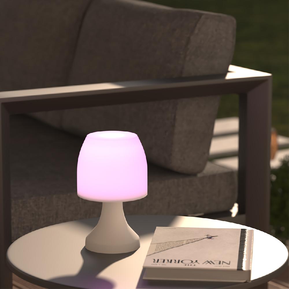 hesperide Lampe d'intérieur et d'extérieur DOKK à pile éclairage multicolore