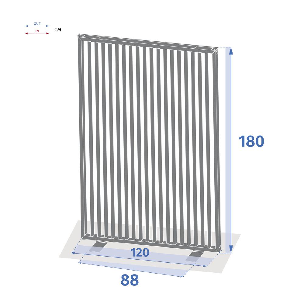 Hesperide Lot De 2 Brise-vues D'extérieur ZUPTA Graphite