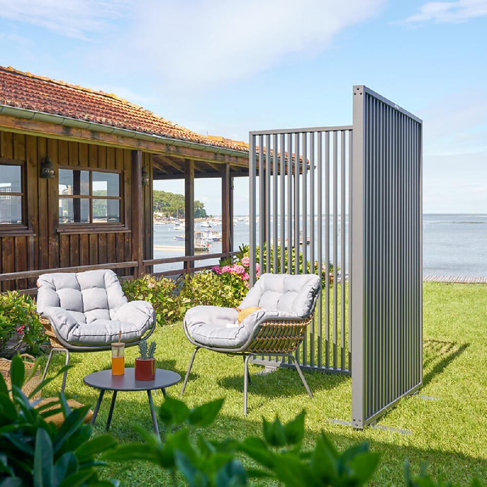 hesperide Lot de 2 brise-vues d'extérieur ZUPTA Graphite