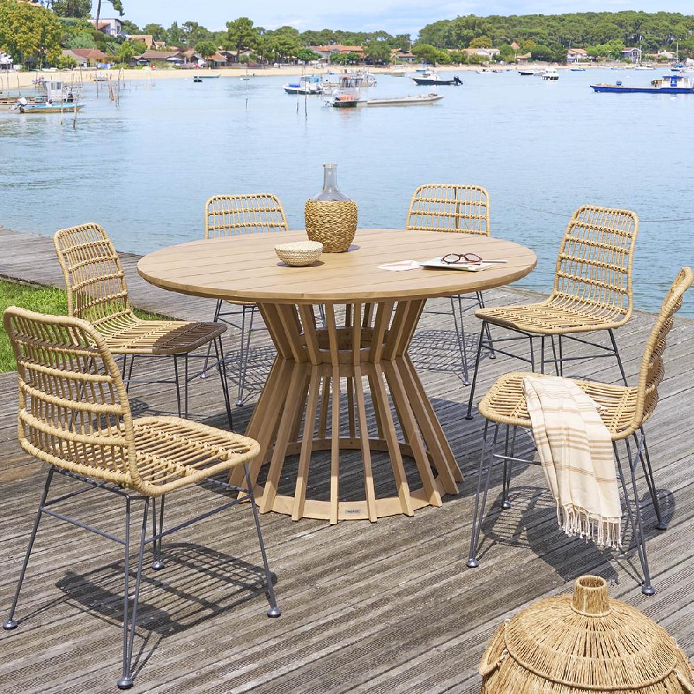 Hesperide Lot De 2 Chaises De Jardin LAMBADA Sésame & Graphite