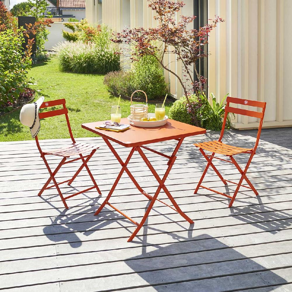 Hesperide Lot De 2 Chaises De Jardin Pliantes GREENSBORO Terre Battue