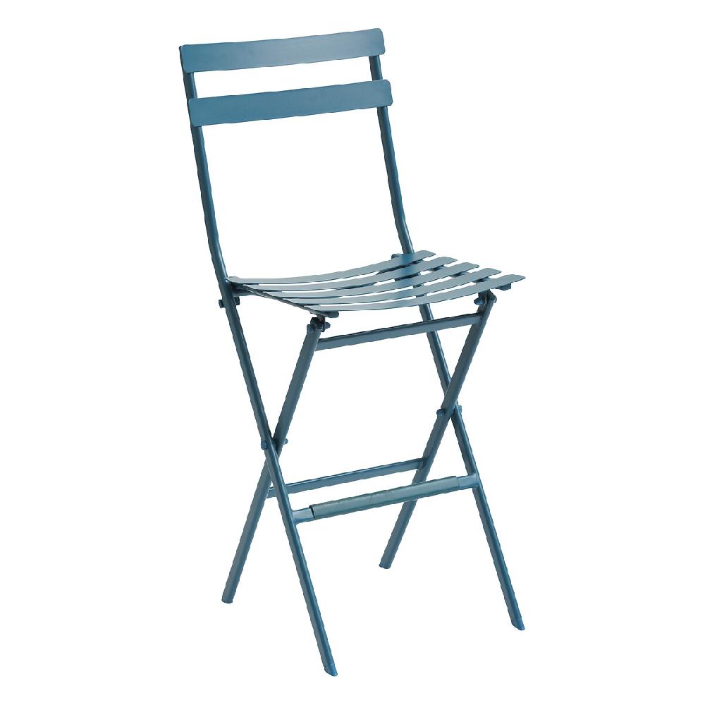 Hesperide Lot De 2 Chaises Hautes Pliantes De Jardin GREENSBORO Bleu Canard