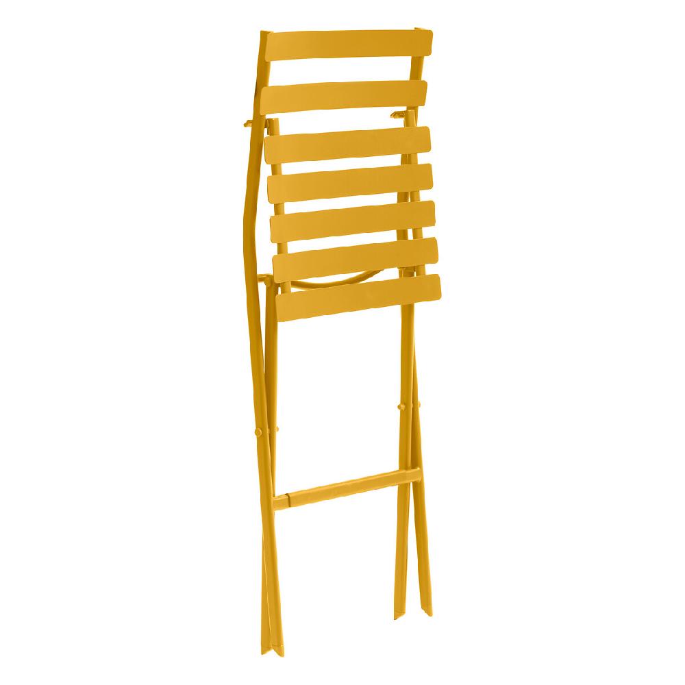 Hesperide Lot De 2 Chaises Hautes Pliantes De Jardin GREENSBORO Jaune Moutarde