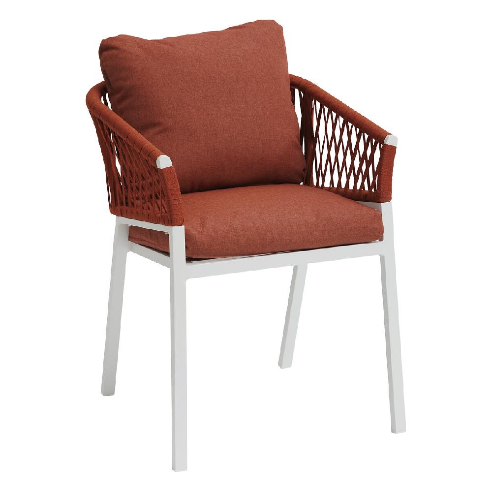 Hesperide Lot De 2 Fauteuils De Jardin ORIENGO Brique & Blanc