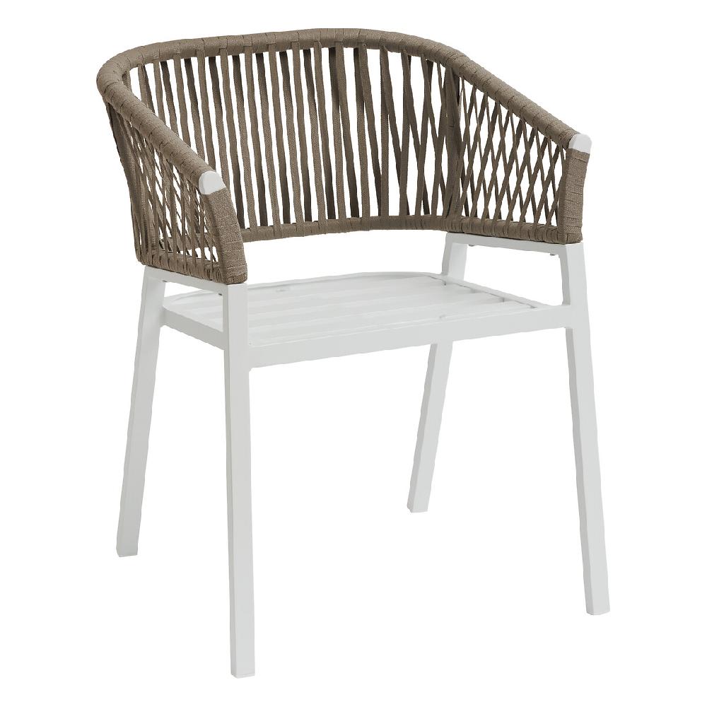 Hesperide Lot De 2 Fauteuils De Jardin ORIENGO Taupe & Blanc