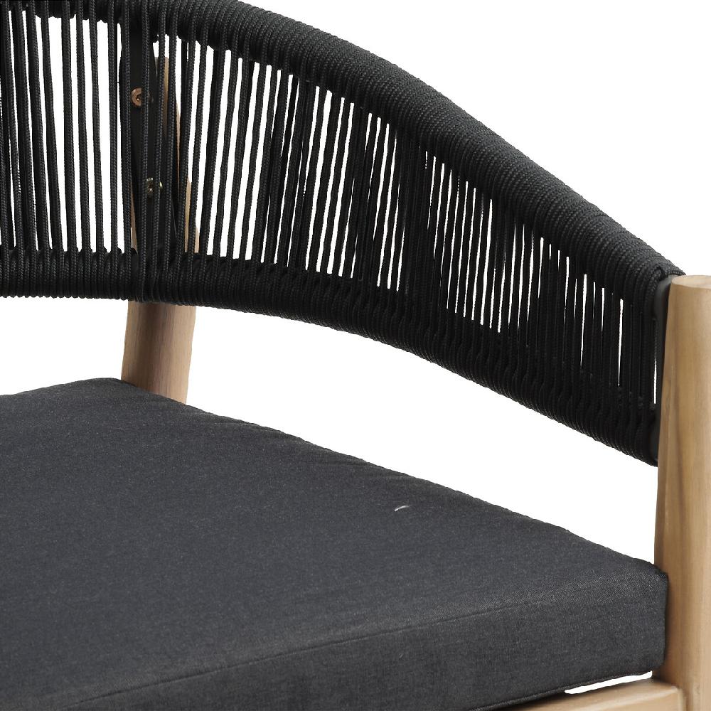 Hesperide Lot De 2 Fauteuils De Jardin TEVIO Anthracite