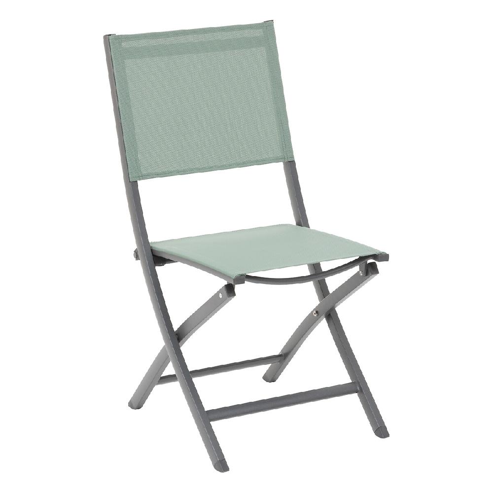 Hesperide Lot De 4 Chaises De Jardin Pliantes ESSENTIA Vert Olive & Graphite